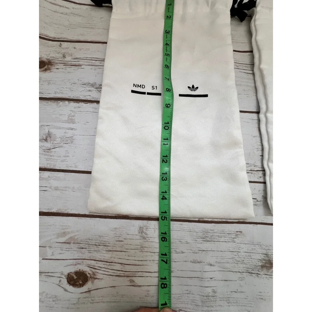 Adidas NMD S1 Shoe Dust Bags White Drawstring Logo Travel Storage Set of 2 OS